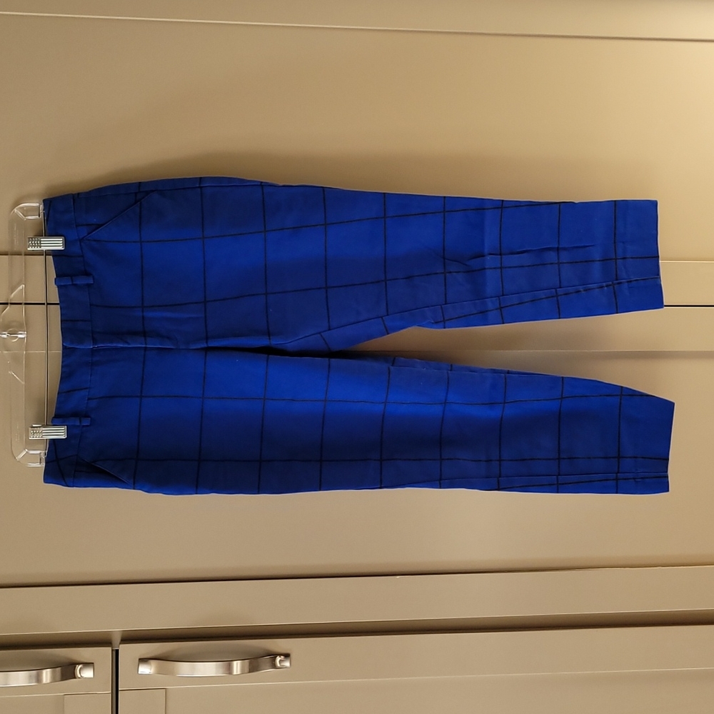 MERONA classic pants royal blue ad black. Sz 8